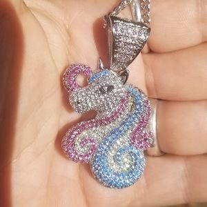 My little pony inspired blinged‎ out necklace